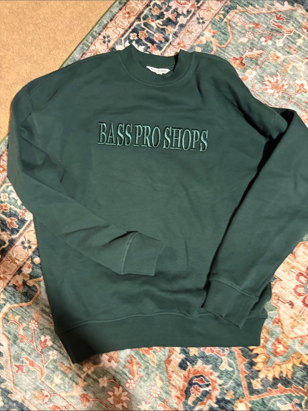 Bass Pro Shops Men's Forest Green Crewneck Sweatshirt
